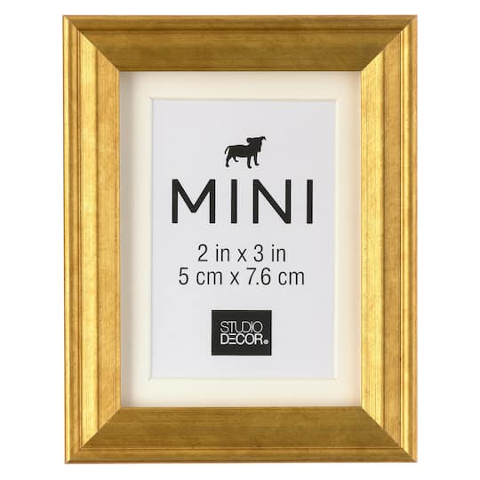 12 Pack: Gold Mini Frame by Studio D&#xE9;cor&#xAE;